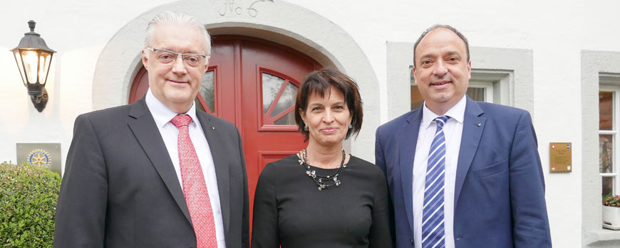 Roland Kuster mit Doris Leuthard und Markus Dieth